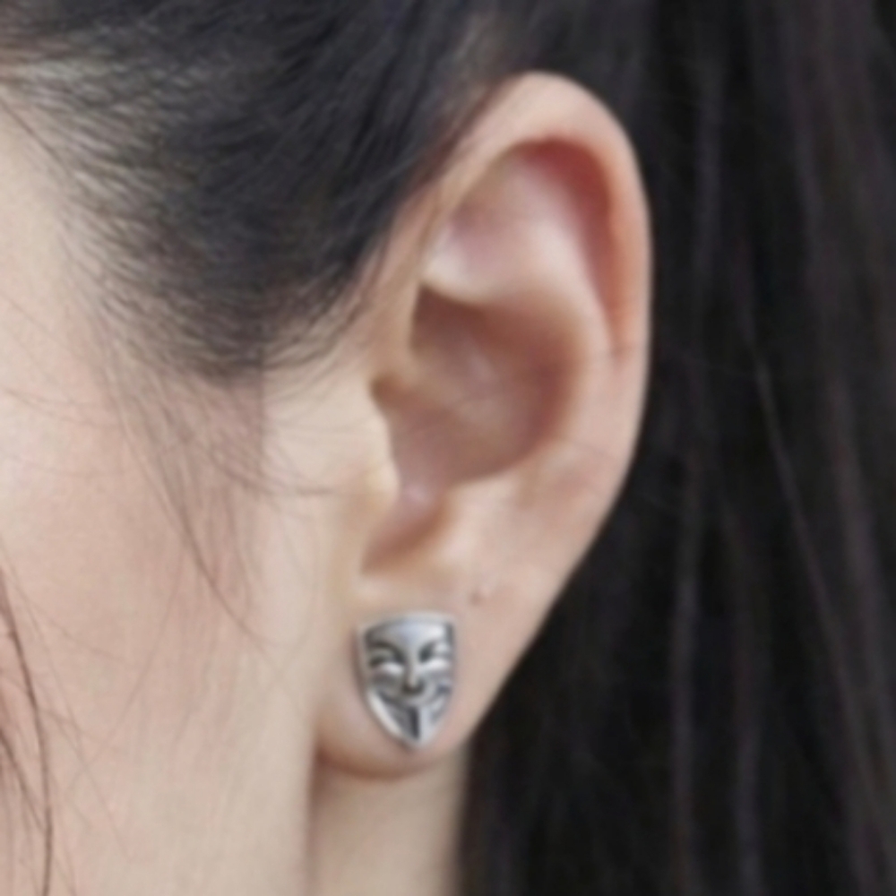 V For Vendetta Stud Earrings